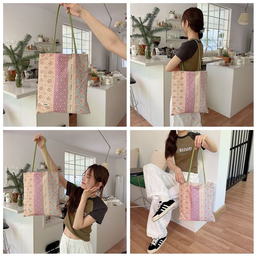 Shoulder Bag Fashionable Large-capacity Tote Bag Fashion Print Vintage Crossbody Bag Canvas Bag