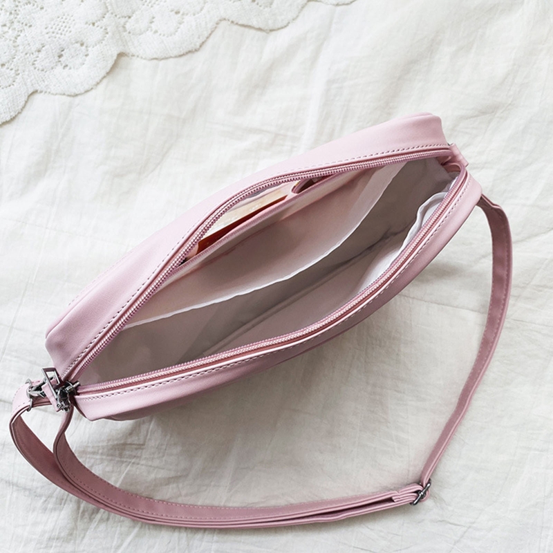Women Girl PU Leather Handbag Transparent PVC Shoulder Messenger JK Style Crossbody Bag Satchel Tote Purse