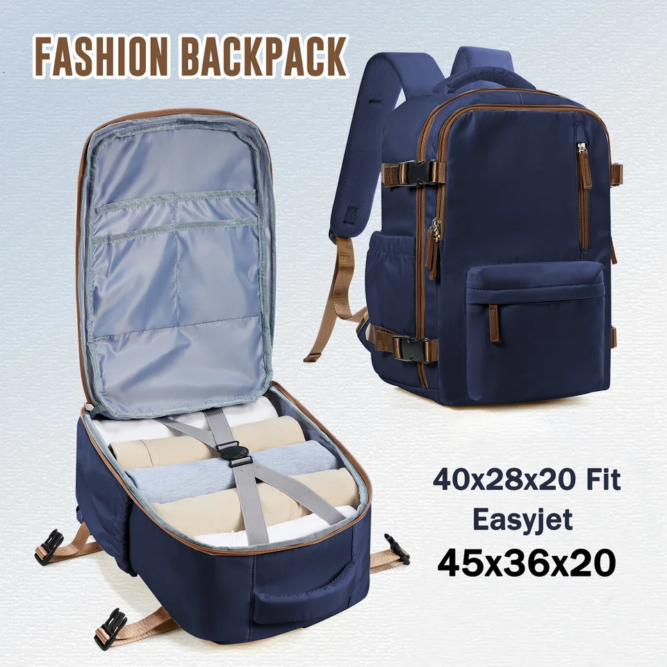 Mens Backpack Travel Backpack Cabin Bag Size Ryanair 40x20x25 Backpack Large Waterproof Business Laptop Womens Backpack Gift 241106