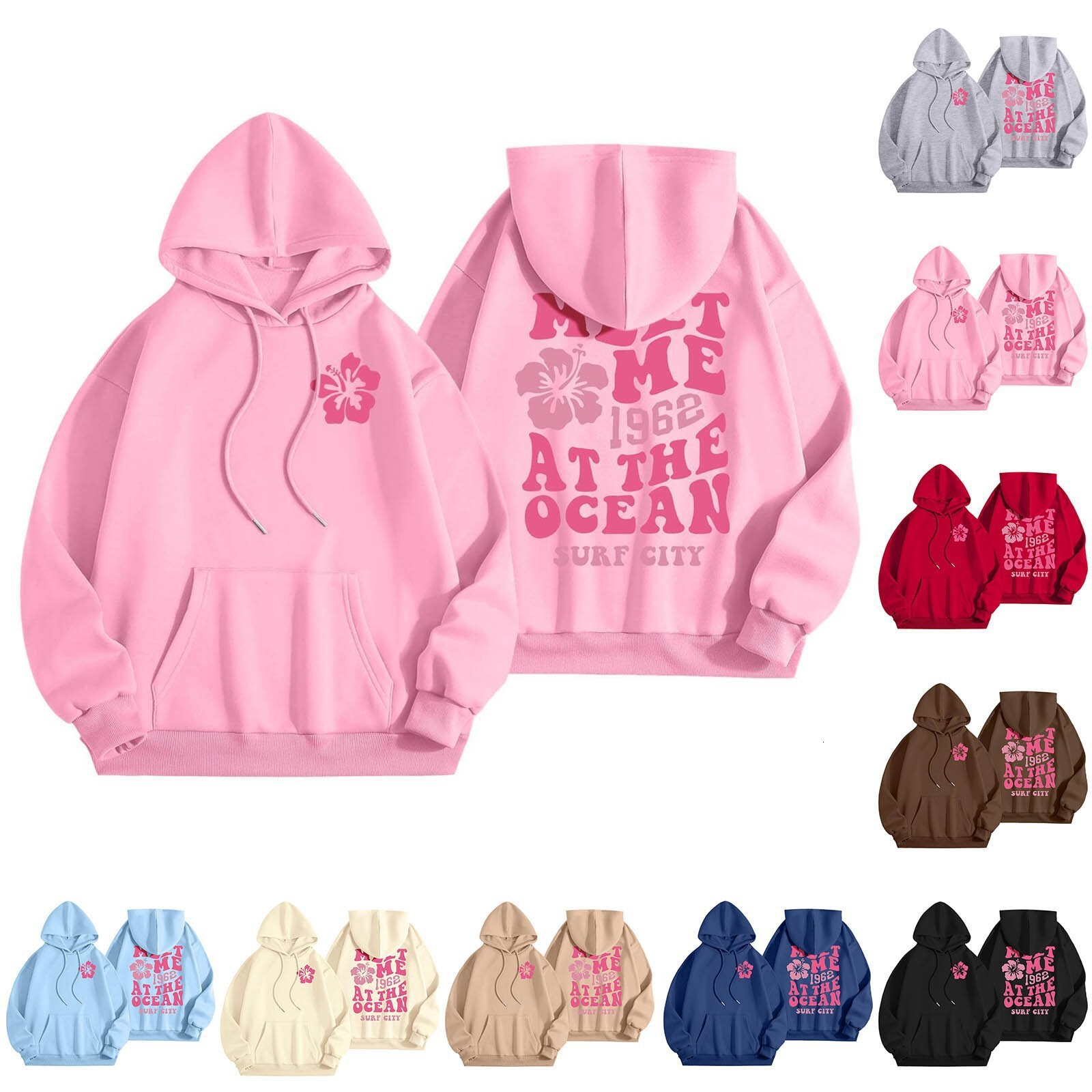 New women's hooded sweatshirt with letter print off shoulder sleeves XS-5XL designer plus size trendy T-shirt