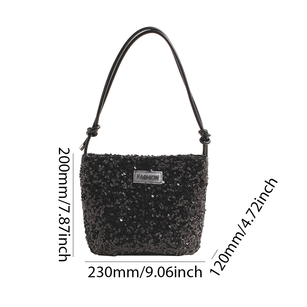 Women Shining Glitter Evening Clutch Bag Luxury Designer Purses and Handbag Silver Shoulder Hobo Bags For Wedding Party Satchel