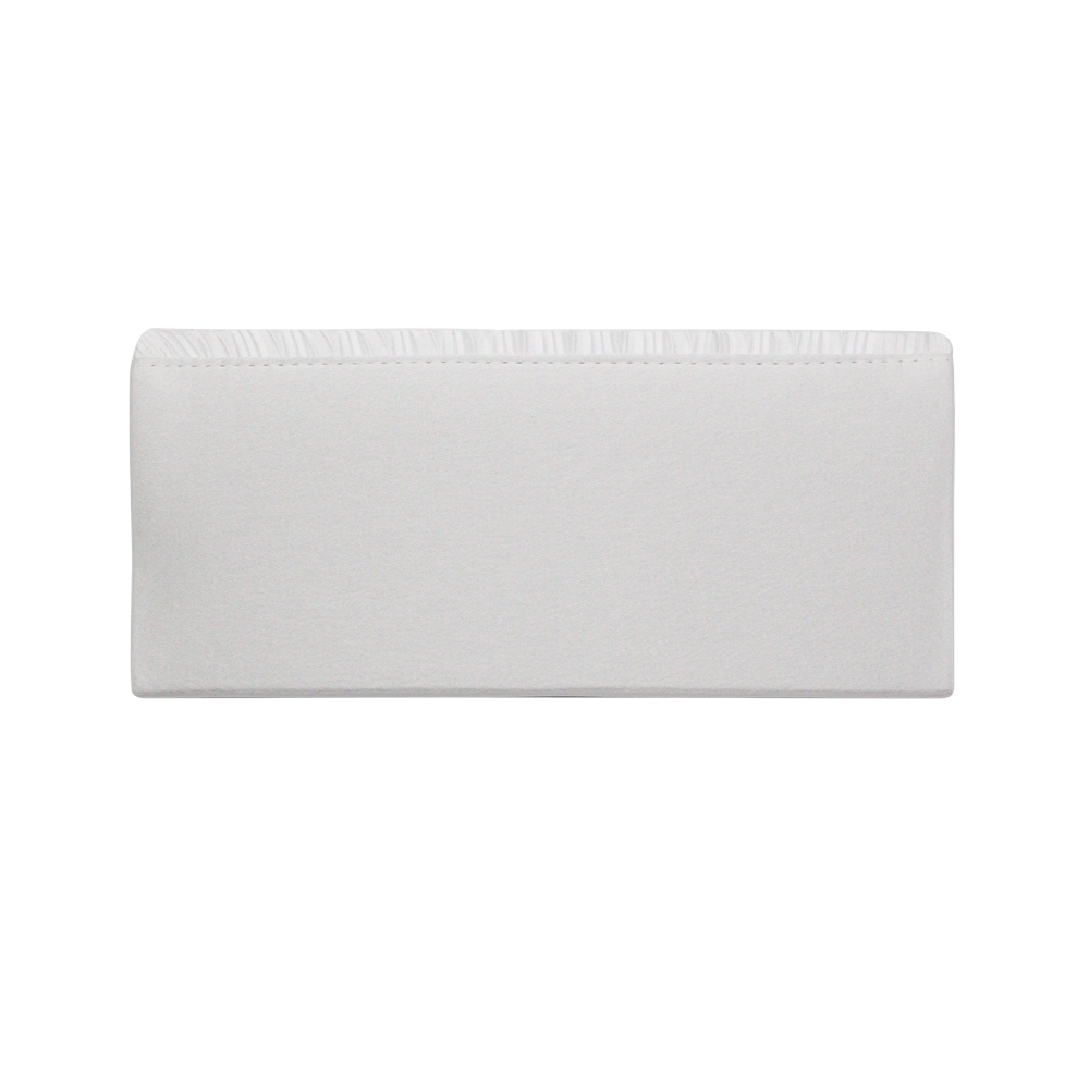 European American Diamante Clutch Bag Pleated Drape Satin Evening Bag for Lady Girl Woman