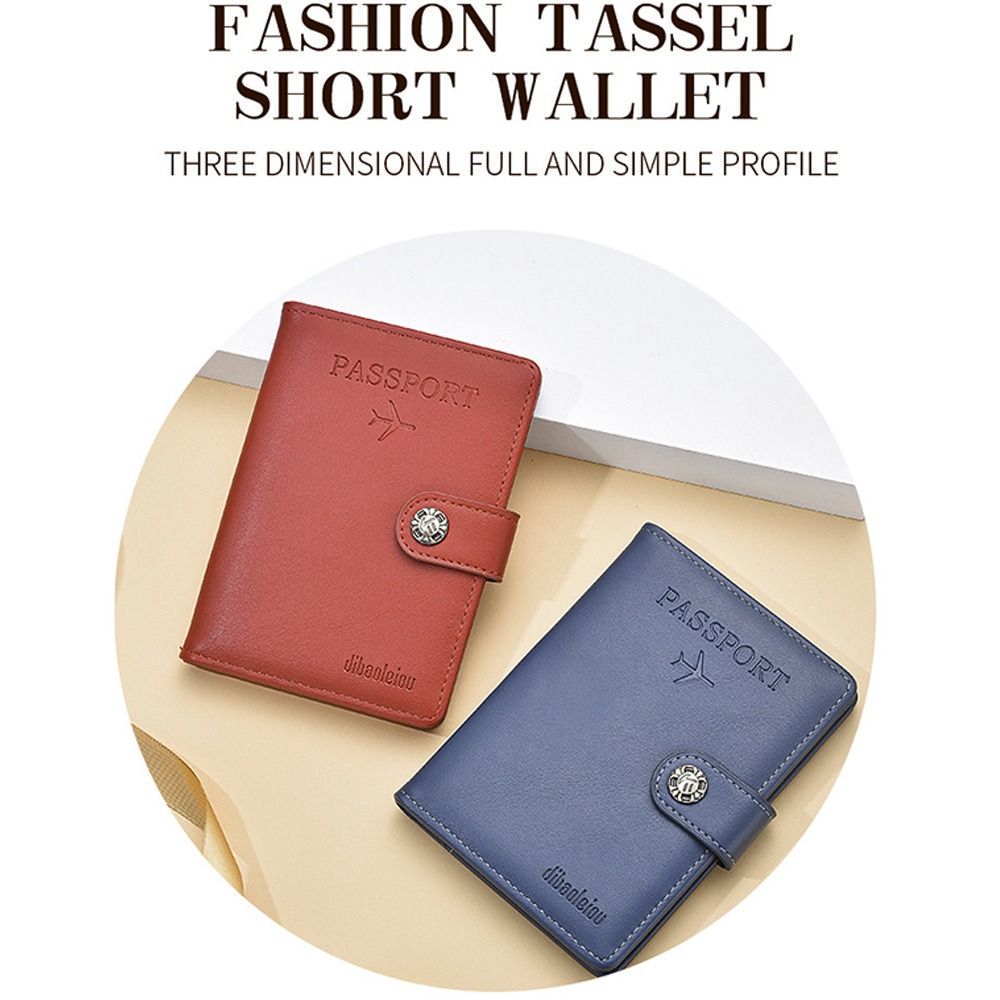 PU Leather Travel Passport Cover Fashion Hasp 2024 Women Passport Holder Case Multifunction Travel Credit Card Protector Cover