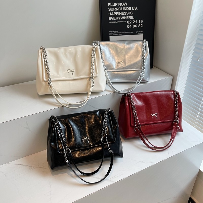 Pu 2024 High-quality Women's Shoulder Bag Chain Zipper Buckle Solid Color Summer Fashion Crossbody Bag Soft Versatile Handbag