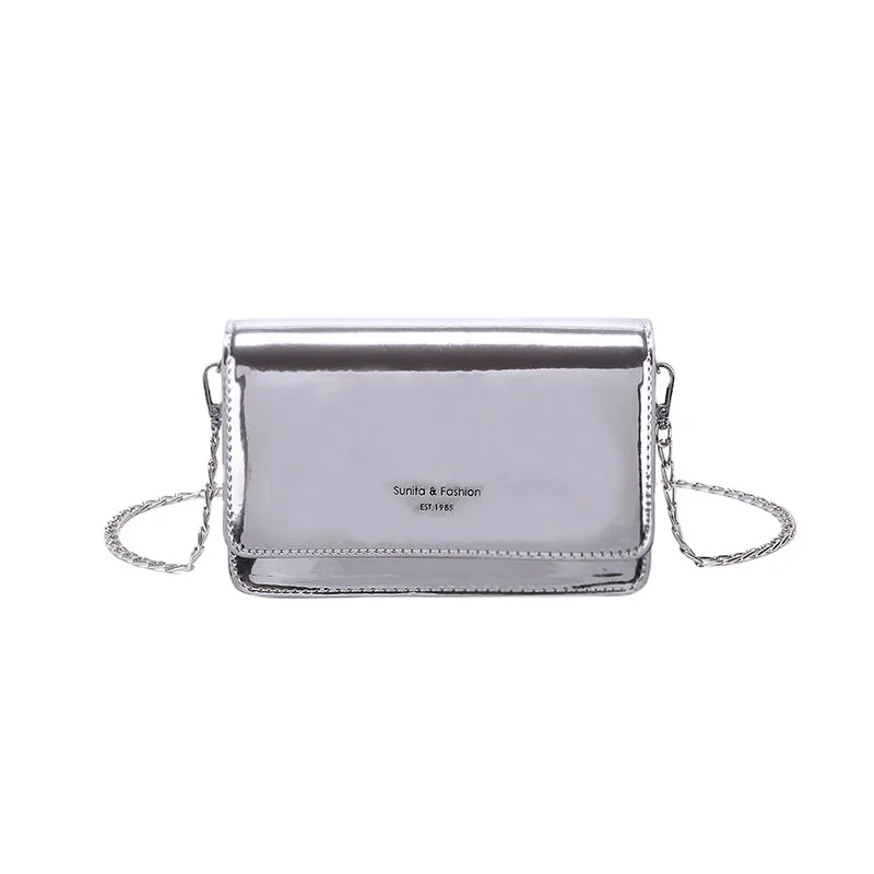 Square Women Shoulder Bag 2023 New Fashion Silver Bolso Mujer Chain Crossbody Bag Female Y2k Daily Shopping Sac A Main