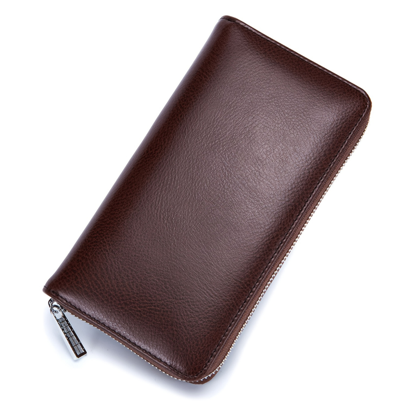 Men PU Leather Wallet Cowhide Short Wallet Black Zipper Coin Pocket Slim Card Holder Male Money Driving License Bag 2024