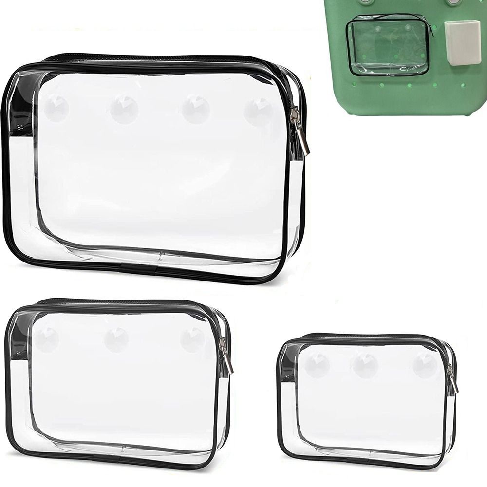 Cosmetic Divider Storage Inner Pouch Clear Bogg Beach Tote Bag Accessories Travel Makeup Clean Toiletry Brush Organizer