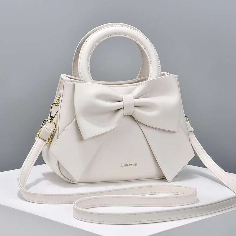 2024 new fashion trend versatile bow light luxury women's handbag single shoulder crossbody bag bags