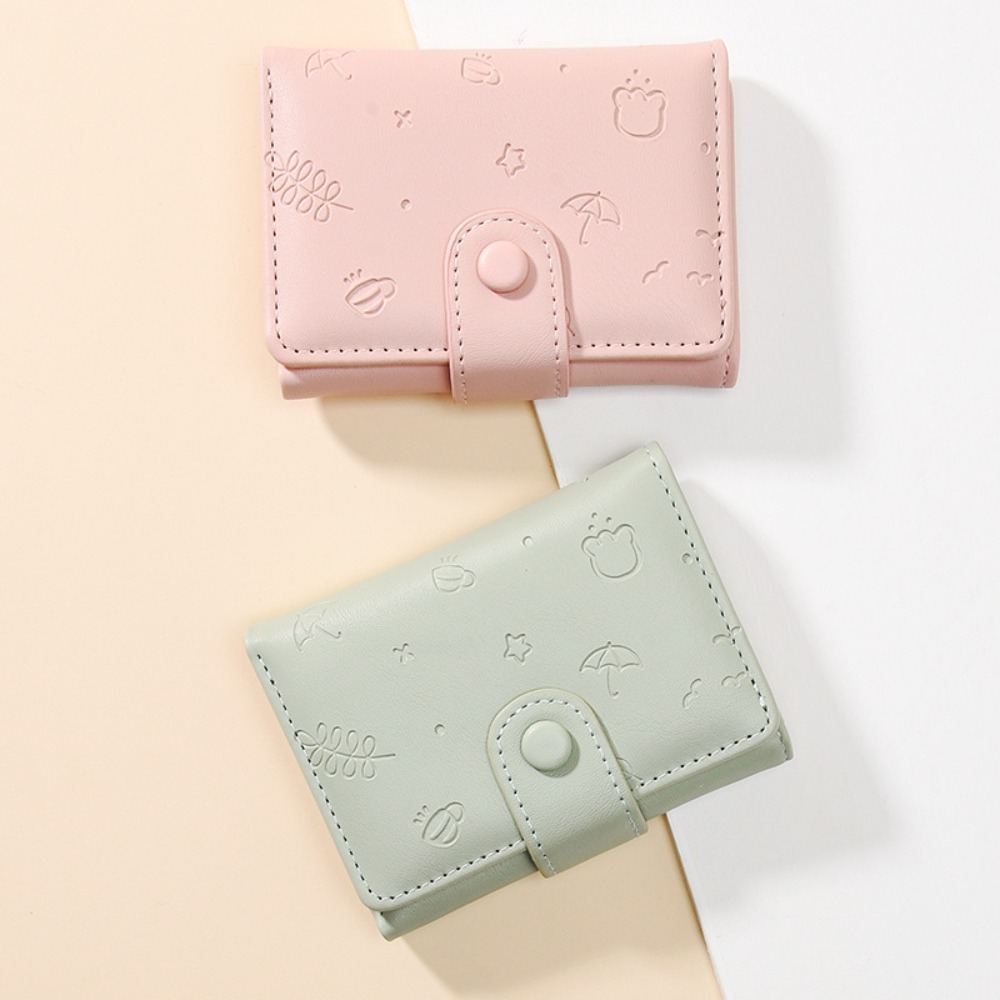 Korean Version of Women's Wallet Students New Three-fold Large Capacity Cute Small Fresh Multi-card Wallet