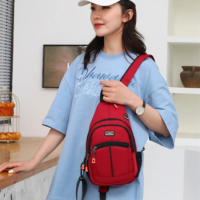 Oxford Small Shoulder Bag Simple Casual Student Chest Pack Traveling Outdoor Sports Mochila Men bag Fashion Women Mini Backpacks