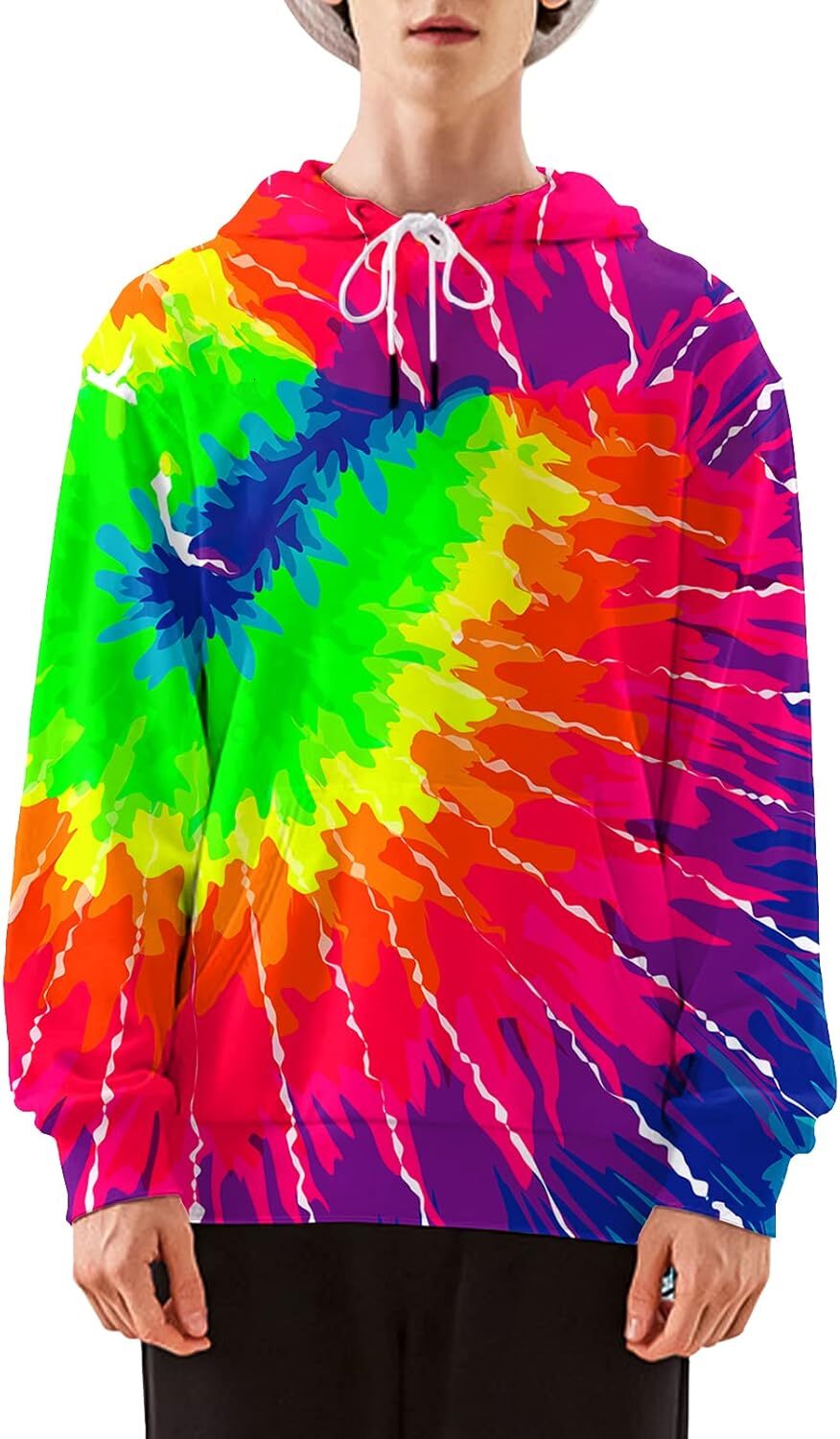 Hoodie for Mens Womens Men Women Fashion Unisex 3D Printed Graphic Novelty Hoodie Pullover Hooded Sweatshirts with Pocket Graphic Cool red and green p