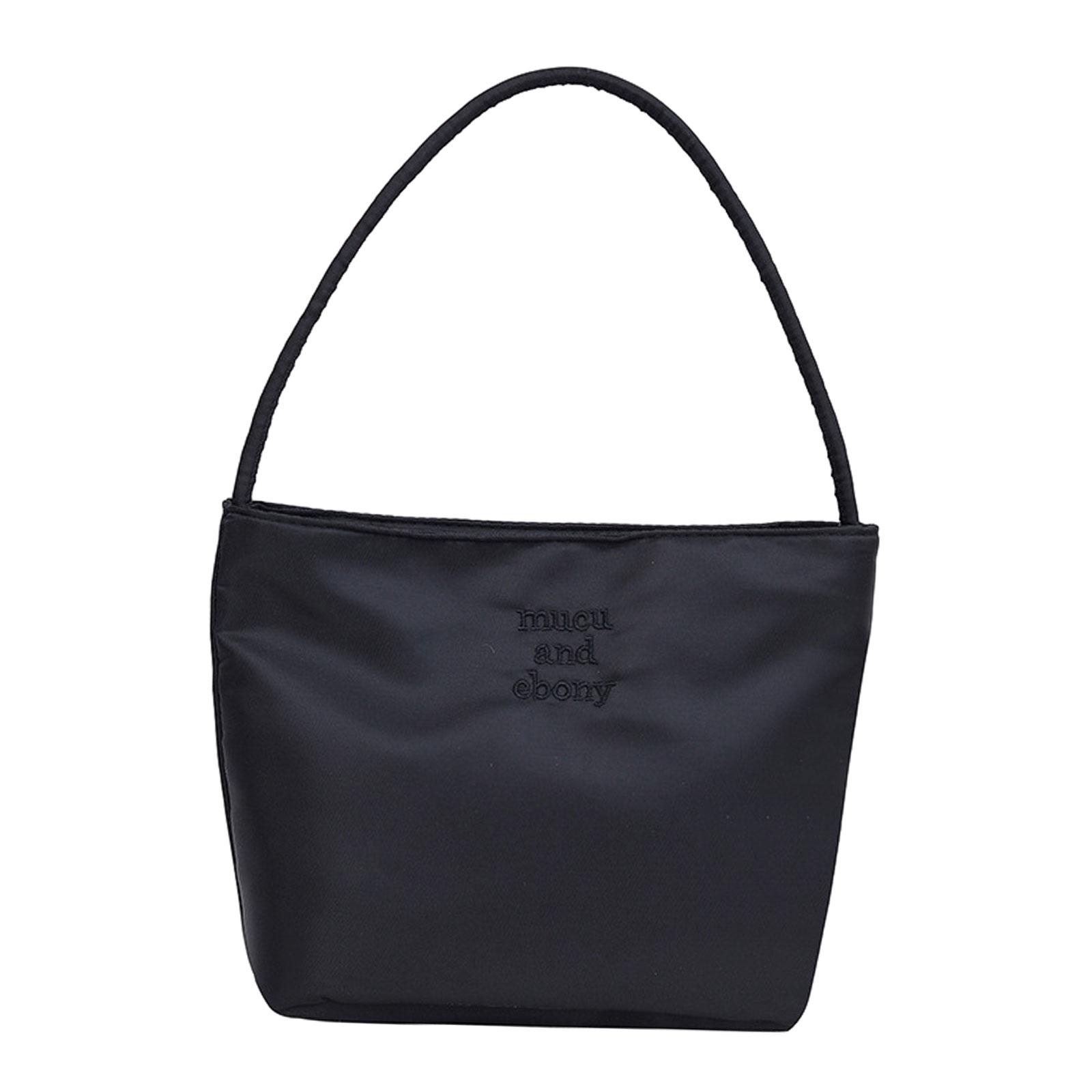 Women Nylon Shoulder Bag Chic Female Underarm Bag Top Handle Handbag for Summer Spring Birthday Outdoor Travel Vacation Beige Ḁ