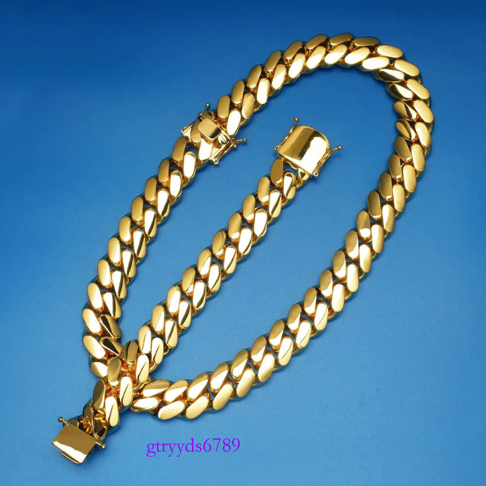 Designer Choker Moissanite dias Custom k Gold 20mm Miami Cuban Chain Necklace for women men Jewelry Wholesale