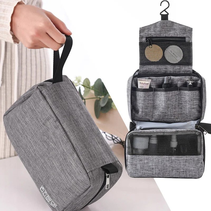 Mens Travel Bathroom Ceiling Toilet Bag Canvas Dopp Kit Accessories Bag Shaving Shower Womens Beauty Makeup Organizer 241106