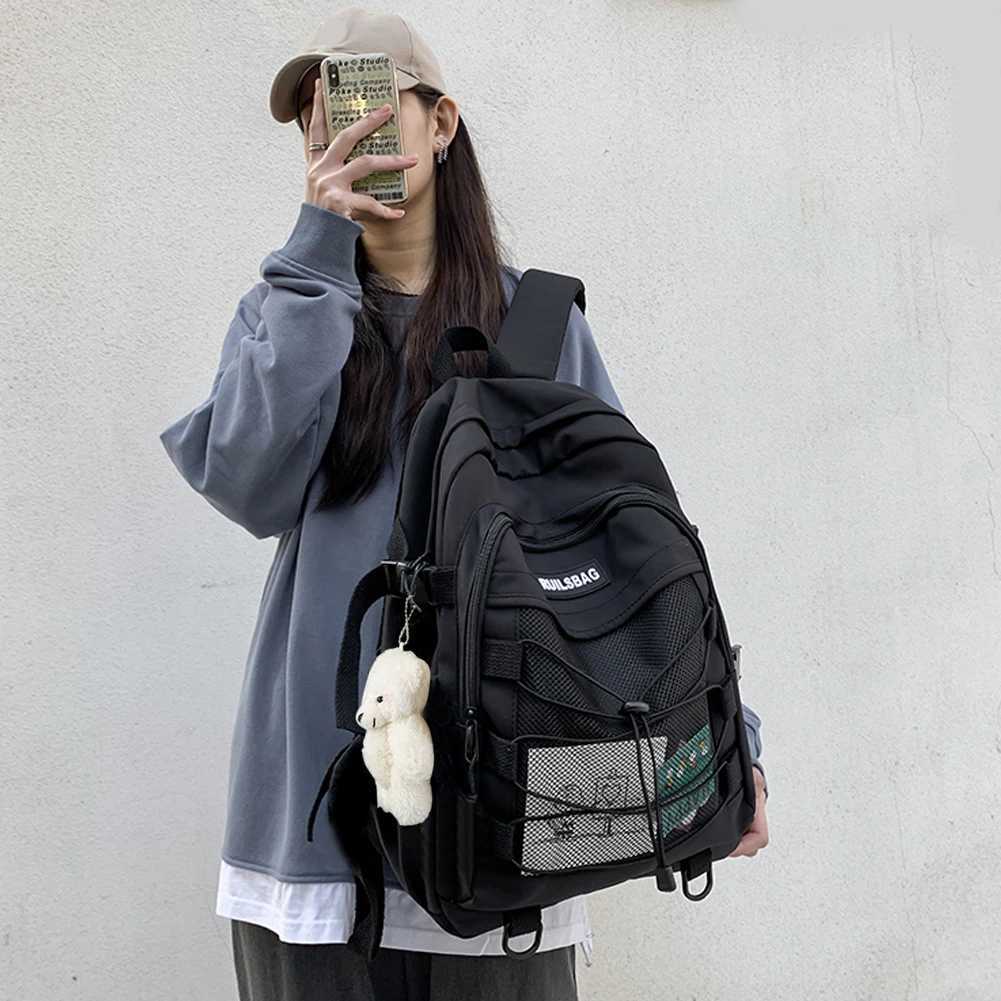 Kawaii Women Backpack Waterproof School Bag for Teenager Girl Student Bookbag Laptop Rucksack Cute Unisex Travel Bagpack Mochila 241107