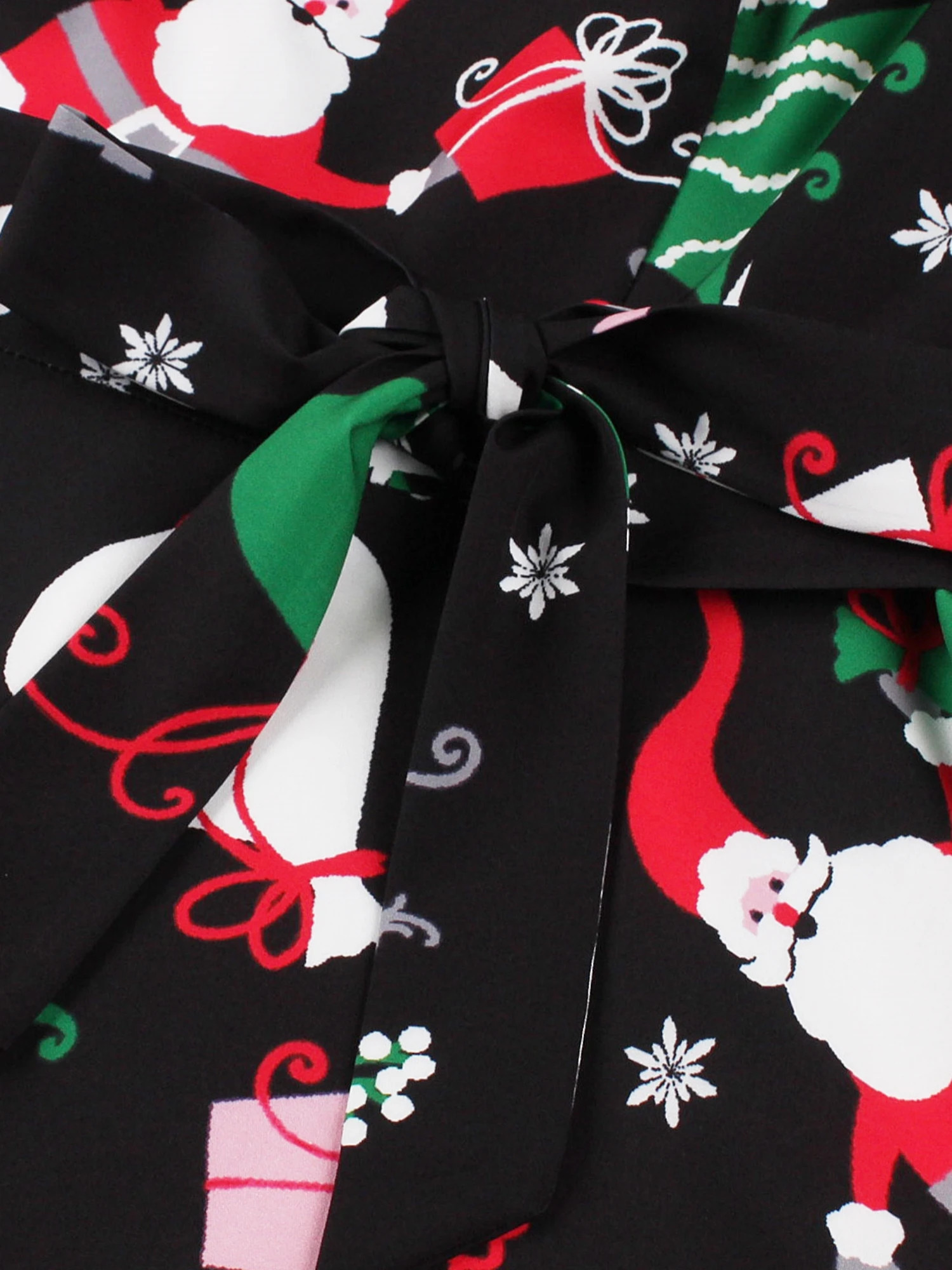 Christmas print square neck short sleeved slimming party casual and elegant knee length dress womens carnival 241107