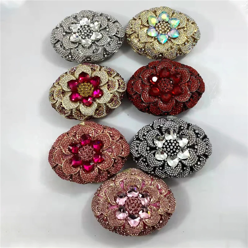 Women Formal Dinner Handbag Wedding Bridal Luxury Handbags Women Bags Design Bridal Clutches Elegant Party High Quality Metal