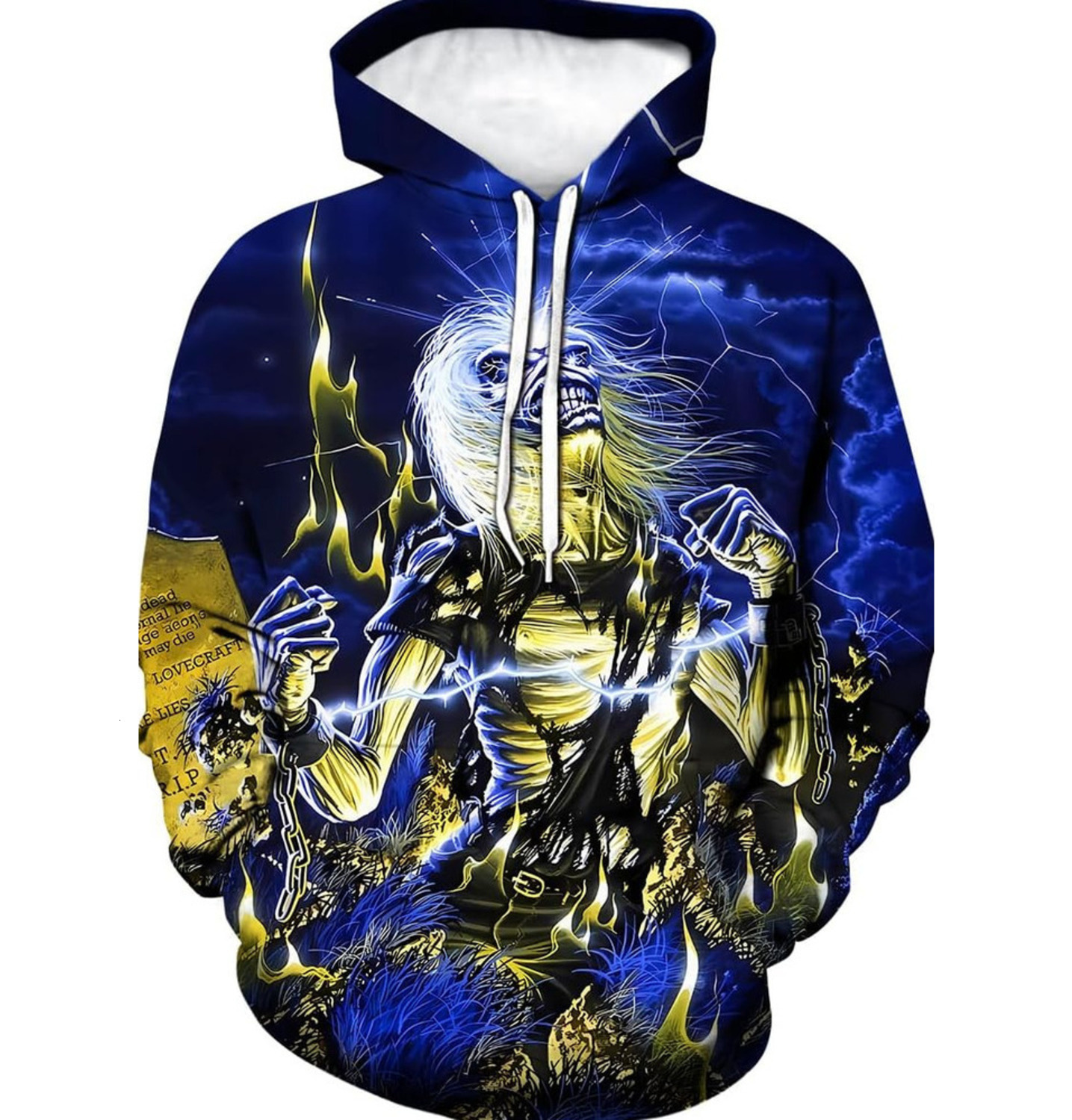 Hoodie for Mens Womens Funny Skull Sweatshirt Novelty Band Theme Hoodie Graphic Hoodies sweatshirt Trendy patterns