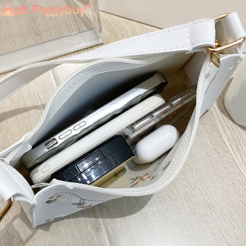 Soft Hobo Bag Women Lace Floral Handbag Stitching Small Tote Bag PU Leather Girls Purse Female Clutch Shoulder Bag