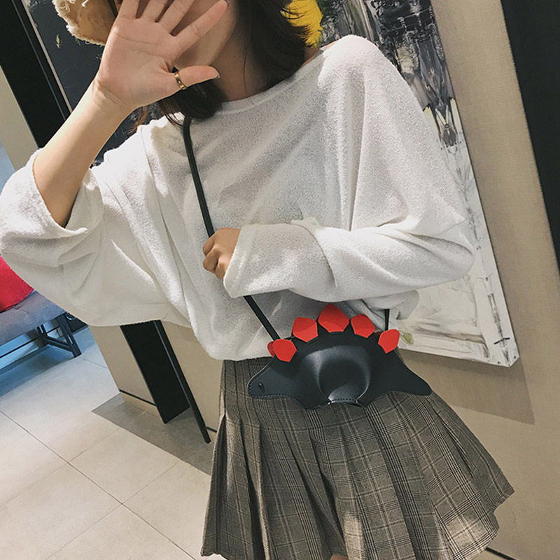 Fashion Girls Mini Coin Purse Cute Dinosaur Design PU Crossbody Bag Children Purse Handbag Kids Cartoon Shoulder Bag 2023 New