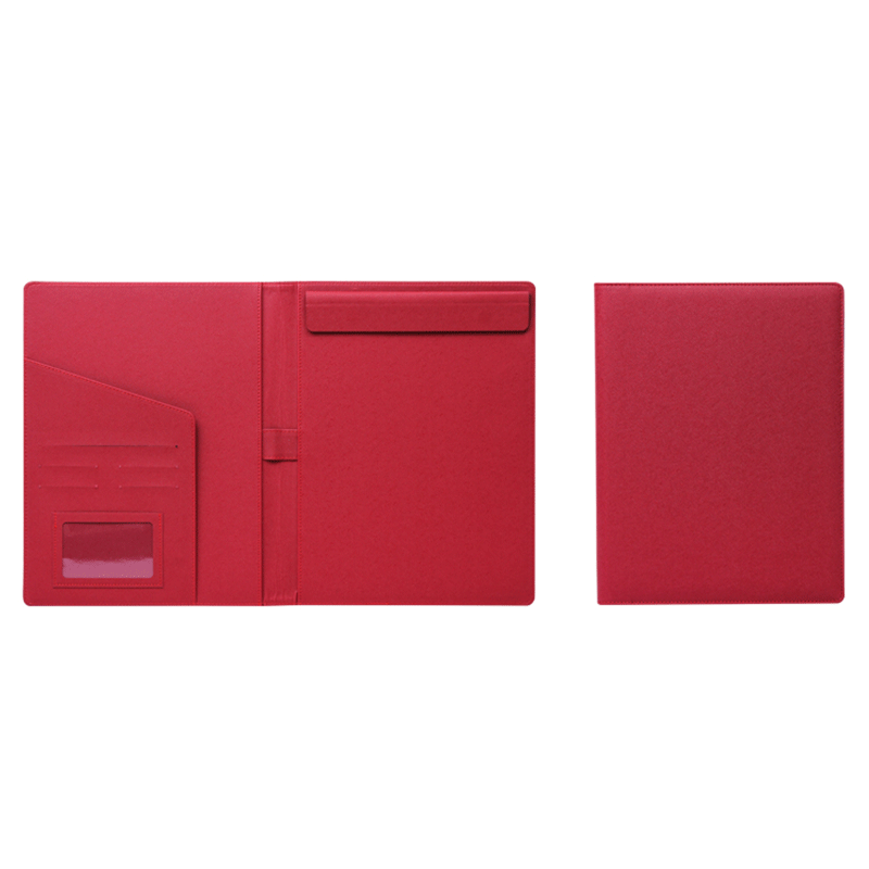 Customized Portfolio New Style A4 File Holder Note Pad Paper 30 Sheets Portable Business Document Bag Fashion ID Card Holder