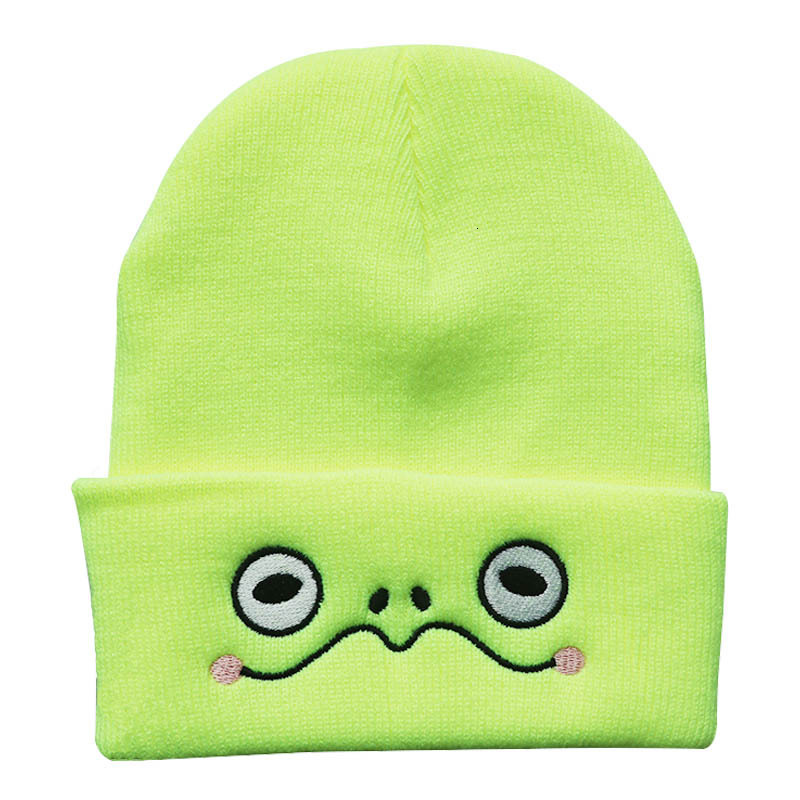 High quality design, New Men's Women's Autumn/Winter Trendy Cartoon Embroidered Knitted Hat and Warm Hoodie