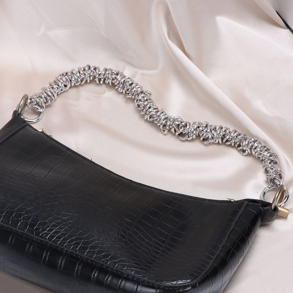 Exquisite Irregular Handbag Chain Metal Handle For Shoulder Bag Replacement Bag Parts Women Bag Accessories 35CM Short Bag Strap
