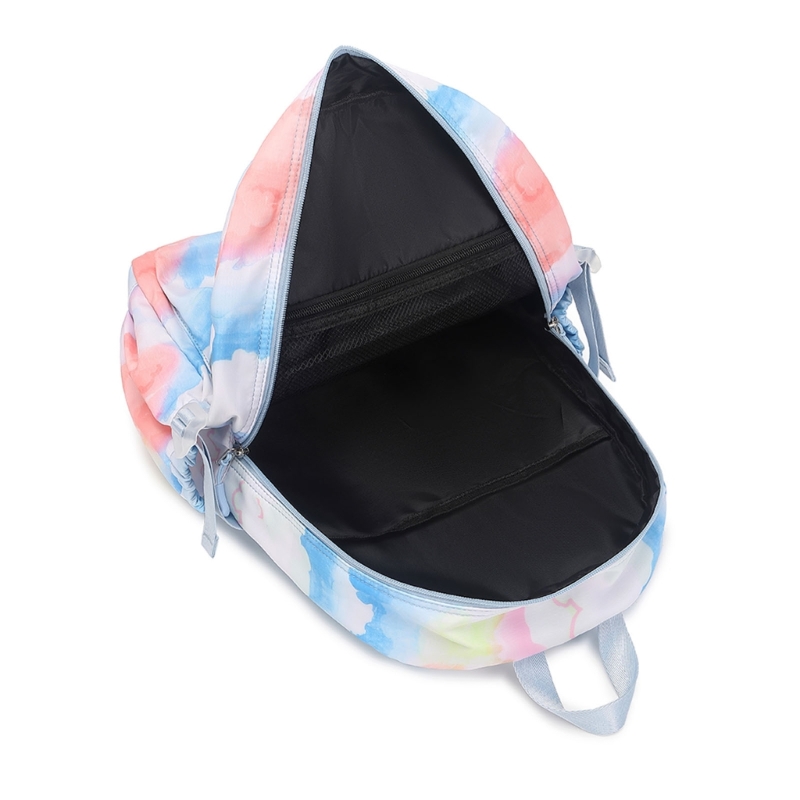 3pcs Nylon School Backpack Set PriGirls School Bookbag with Lunch Box Pencil Teens Girls Schoolbag Travel Backpacks