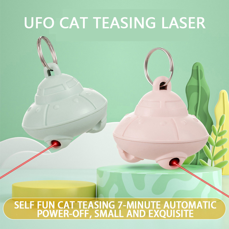 Pet Toys Adjustable Plastic Collar Self-Highlighting Rechargeable Cat Bell Light-up Collar Laser Teaser