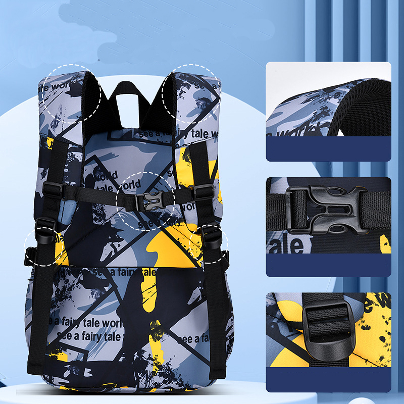 New Orthopedic Camouflage Children School Bags Backpack Mochila For Teenagers Kids Boys Girls Laptop Bag Knapsack Satchel