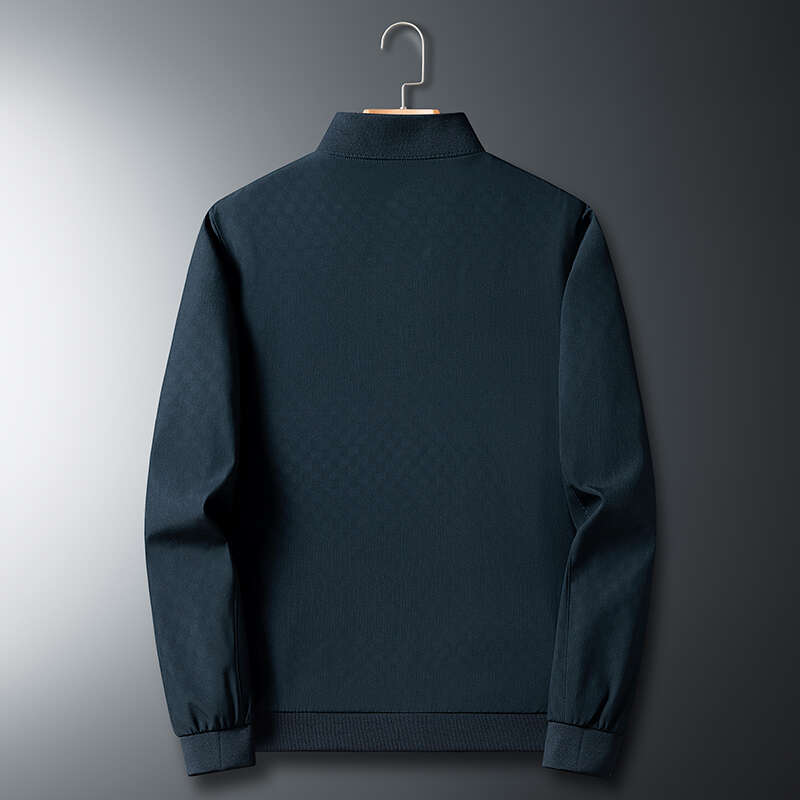 Jsnljs401 Men's Spring And Autumn Thin Coat Lapel Casual Jacket Solid Color Men's Wear