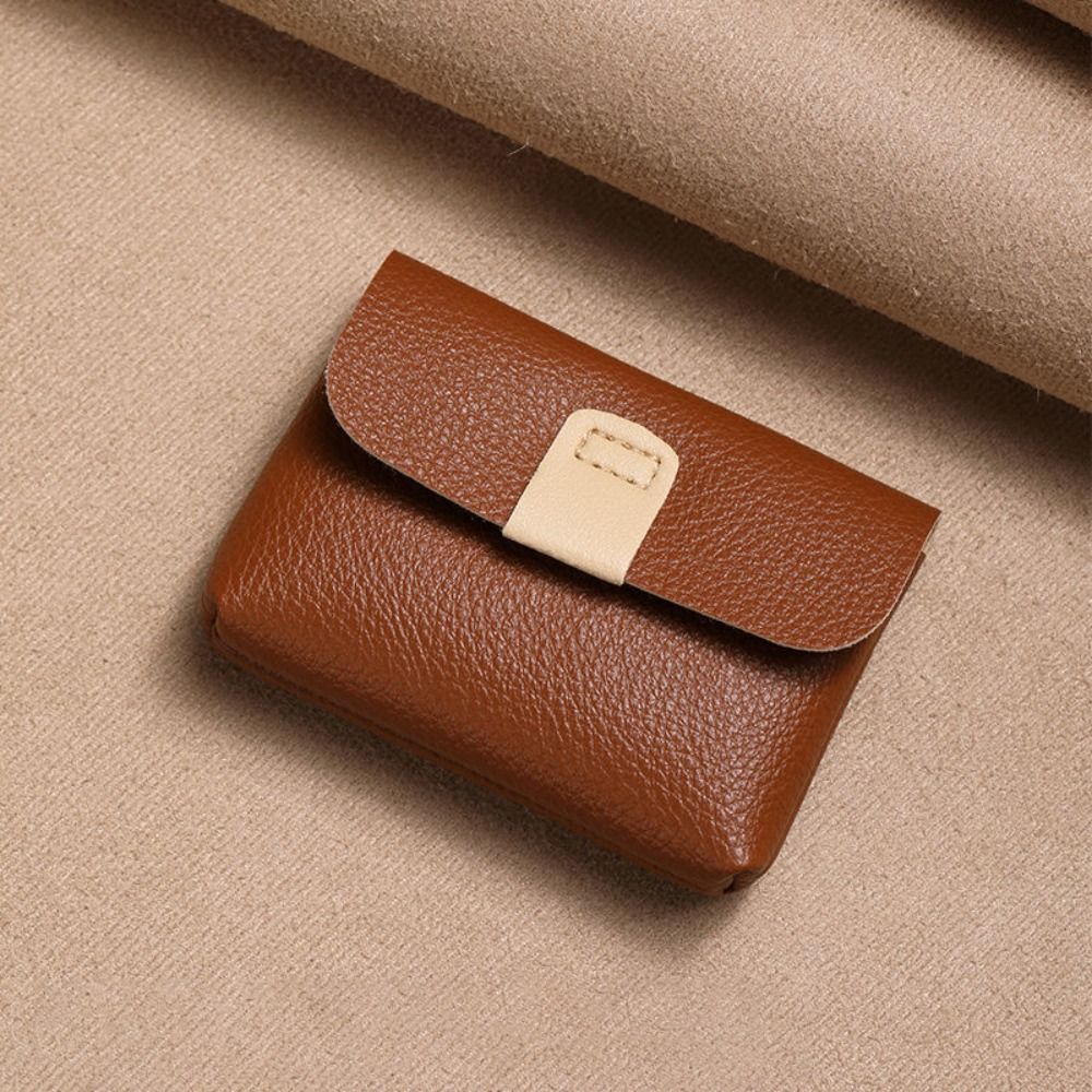 PU Leather Coin Purse Ladies Storage Square Bag Mini Wallet for Men Women Card Holder