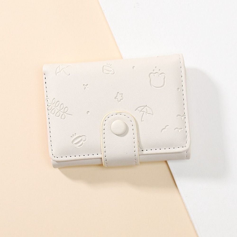 Korean Version of Women's Wallet Students New Three-fold Large Capacity Cute Small Fresh Multi-card Wallet