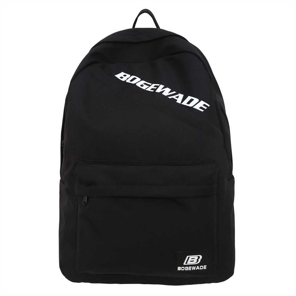 Casual Nylon Backpack Men Black Waterproof School Bags for Teenage High Quality Fashion Travel Tote Packbag