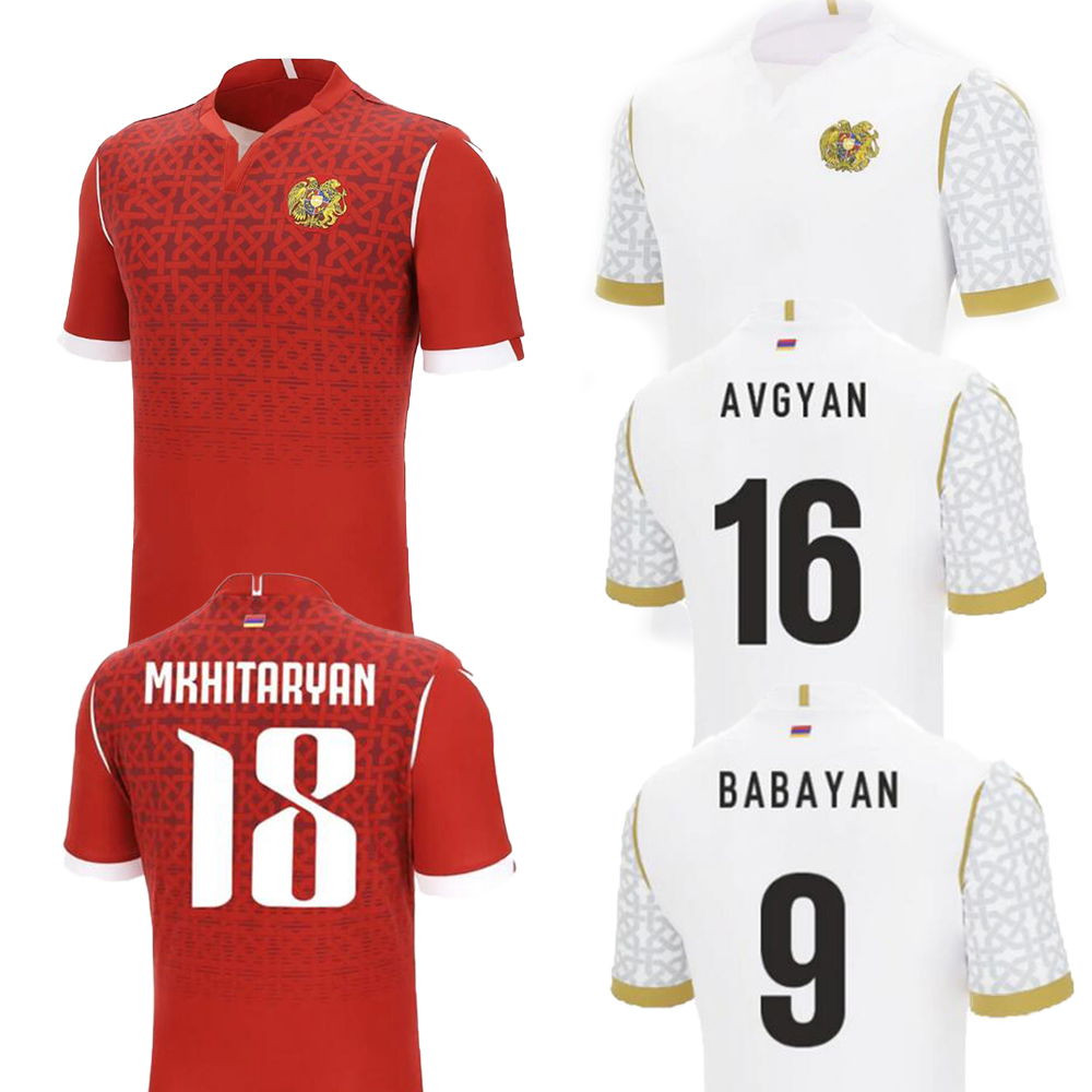 24-25 Armenia Soccer Jerseys home Customized Thai Quality yakuda sports wholesale popular dhgate 9 BABAYAN 18 MKHITARYAN 16 AVGYAN Kits Uniforms