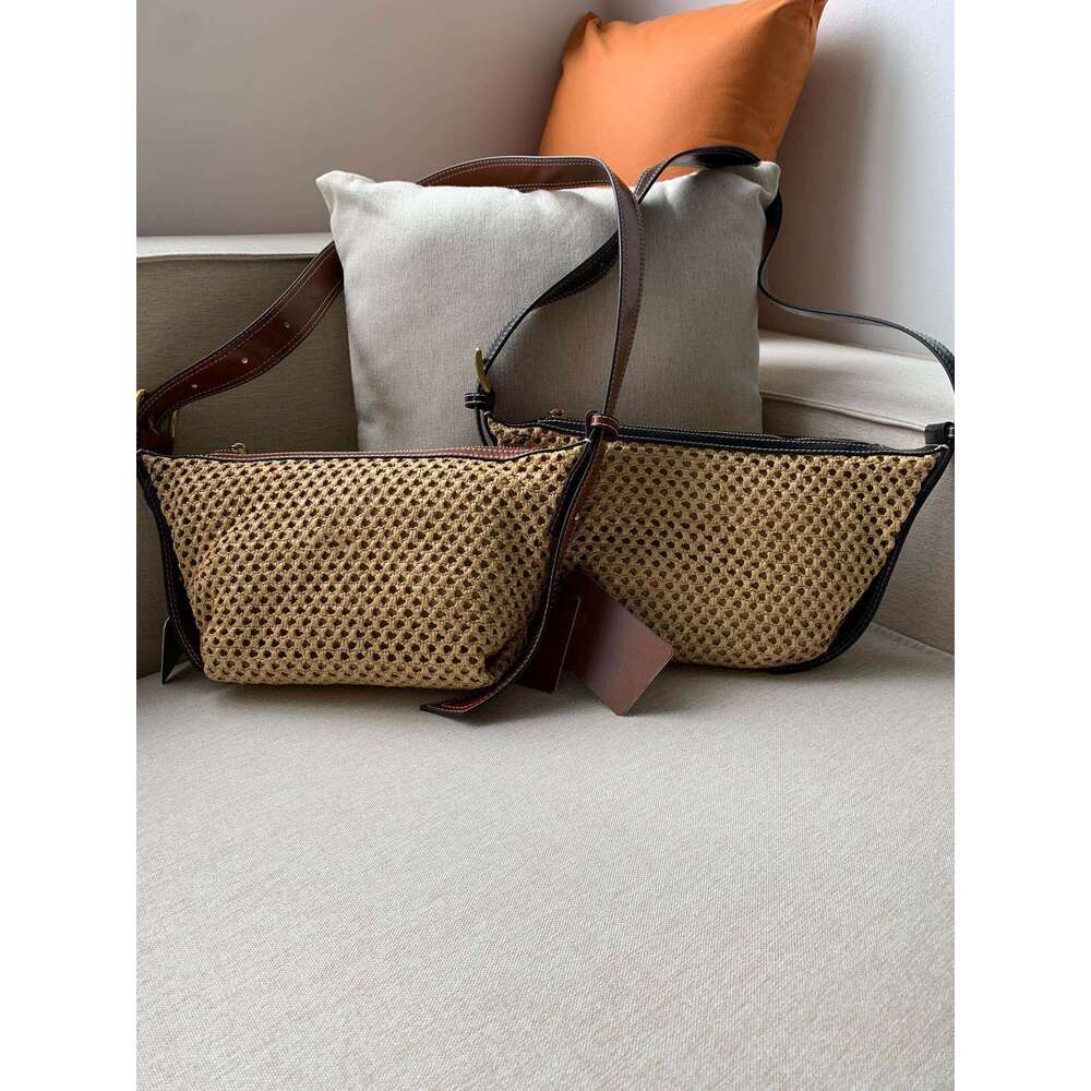 OLOEY Women's Weave Messenger Bag Hollow Out Fashion Female Single Shoulder Bags