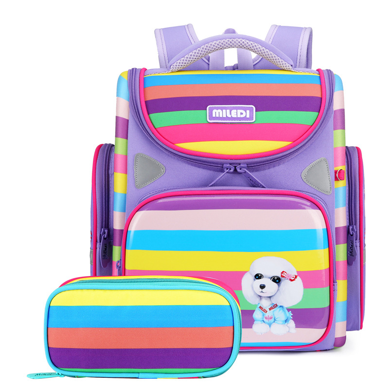 Cartoon Unicorn Girls School Bags Kids Space Backpack for girls Folding Orthopedic Primary School Backpack Rucksack