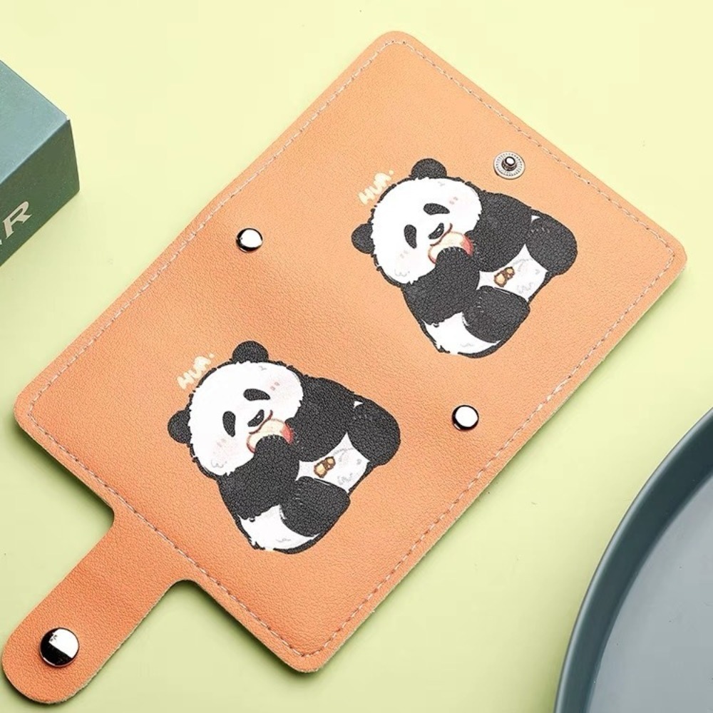 Lovito Cute Plain Pattern Card Holders for Women Document Storage Bag