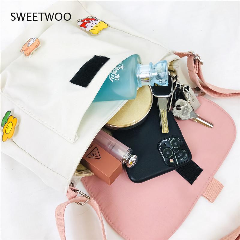 2021 New Cute Small Bag Vintage Feeling Soft Girl Girl Heart Soft Cute Student Shoulder Bag Japanese Harajuku Messenger Bag