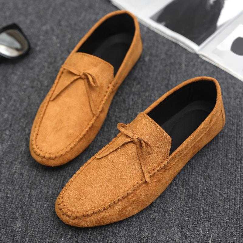 CMM Business Summer Mens Casual Trendy Shoes Wedding Groom Driving Fashion Loafer Shoes Lazy Thick Bottom