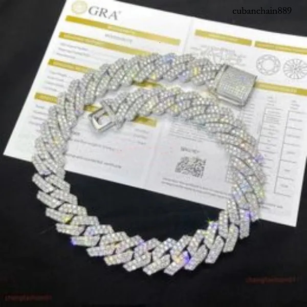 jewelry chainsfor men 14mm bracelet women sier kchain pass dia tester gra vvs moissanite cuban necklace personalize gift