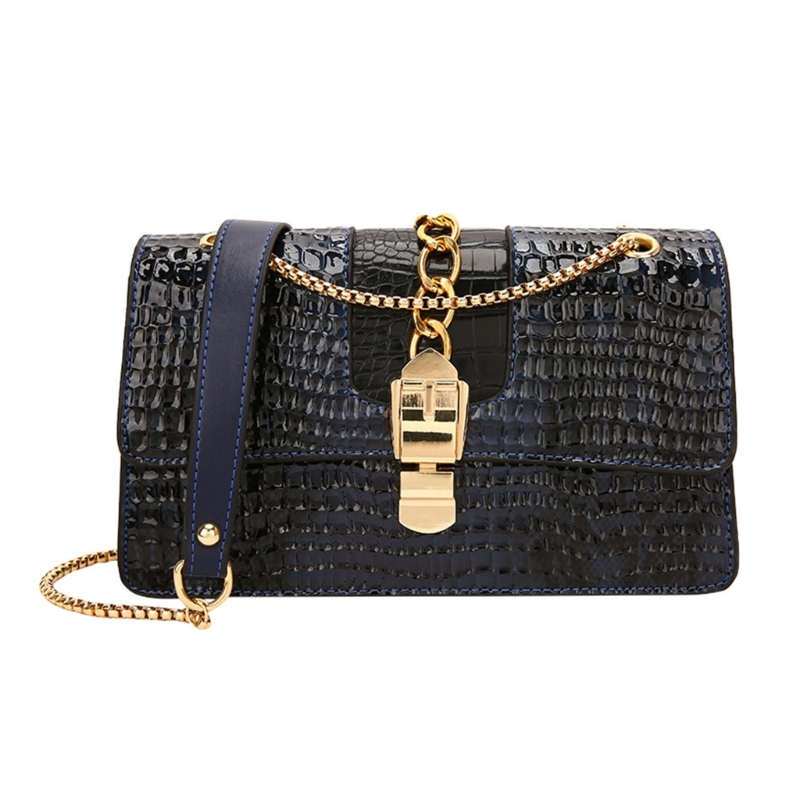 Fashionable Stone Patterned Chain Handbag for Women Versatile and Stylish Shoulder Bag 517D