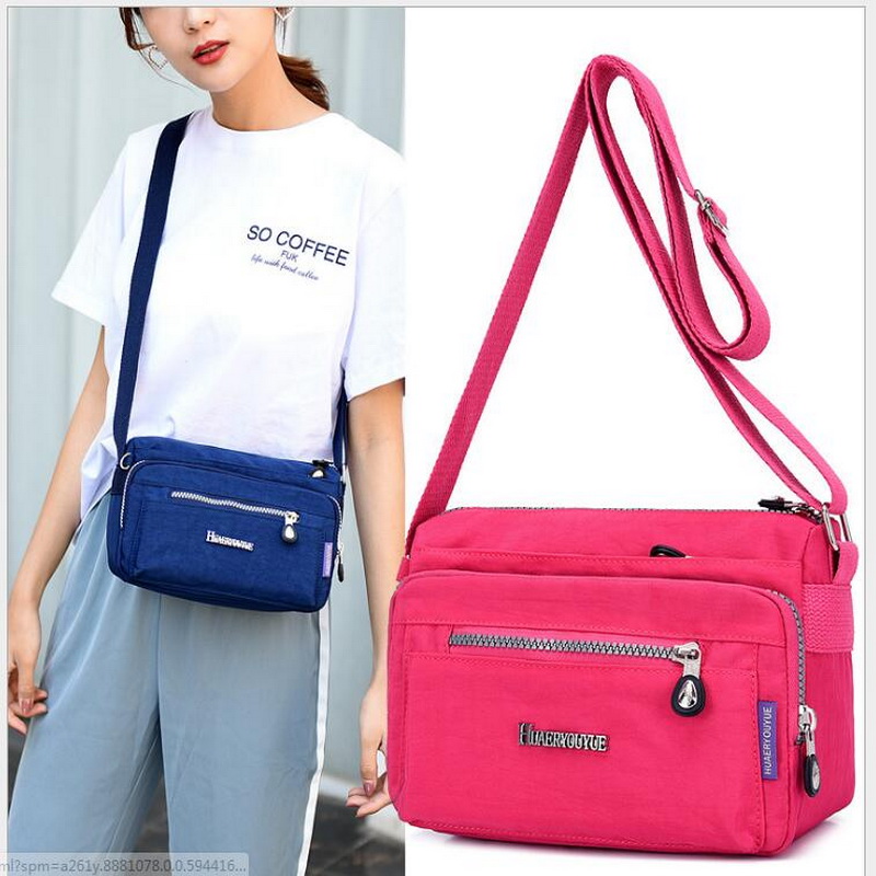 Good Qualtiy WoMen versatile waterproof nylon bag Casual WoMen Shoulder Crossbody Bags Womens Lightweight fashion Shoulder Bag