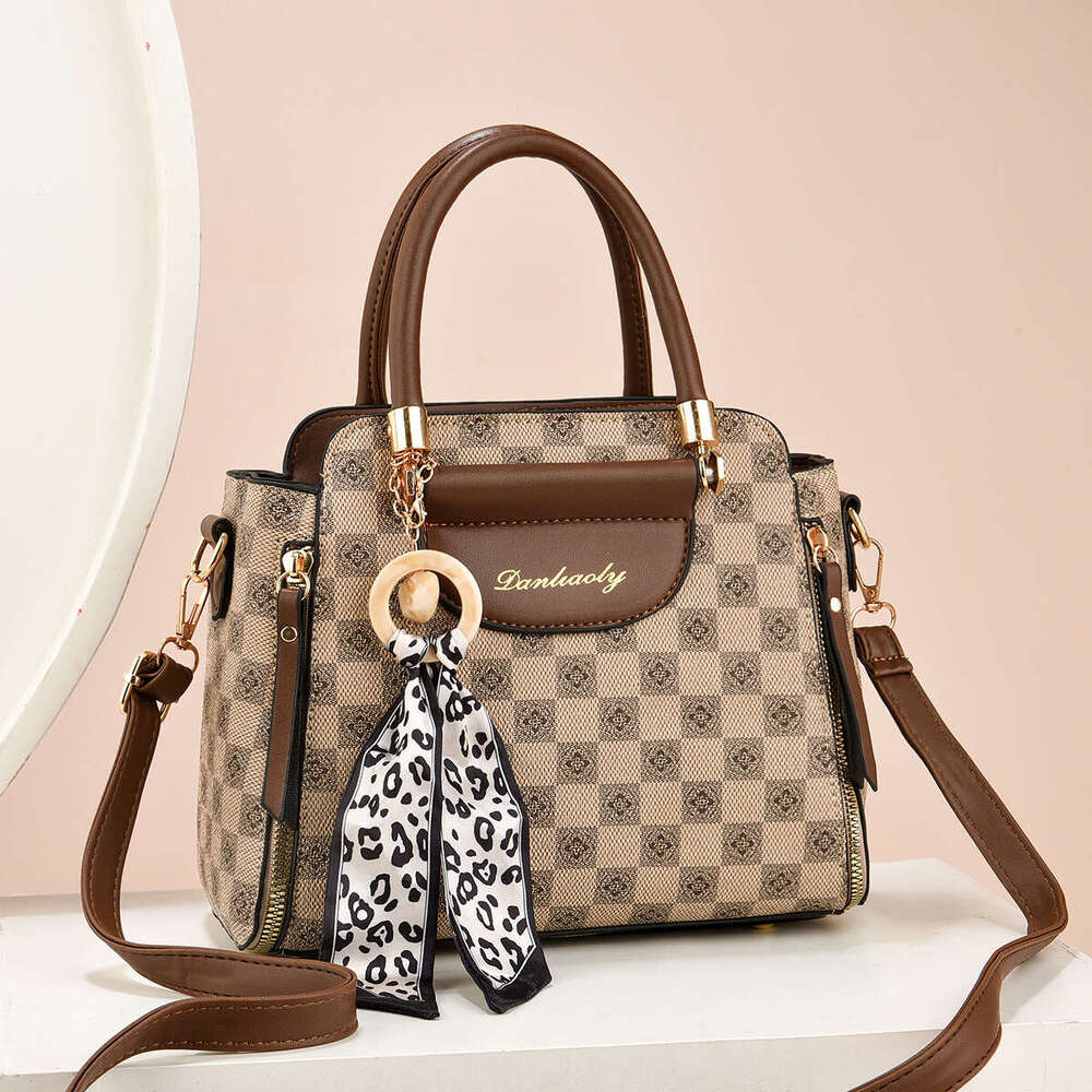 2024 Tote Bagpu Shoulder Handbag Large Capacity Crossbody Ladies Bags Women's Bag