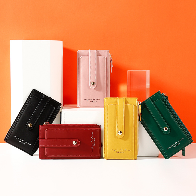 100% RFID Soft Leahter Wallet Women Many Card Holder Female Purses Theftproof Credit Card Wallet Ladies Zipper Coin Pocket NEW
