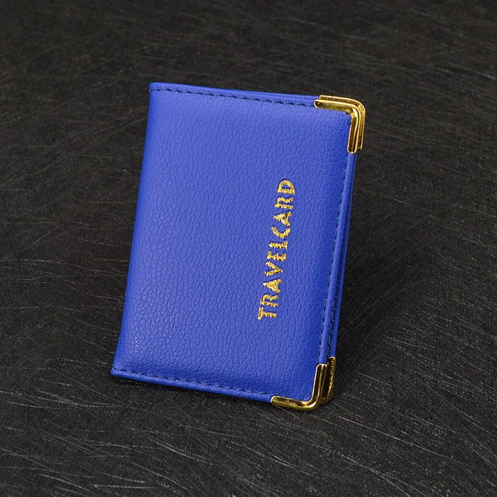 Soft Leather Travel Card Bus Pass Credit Card ID Card Wallet Cover Case Holder