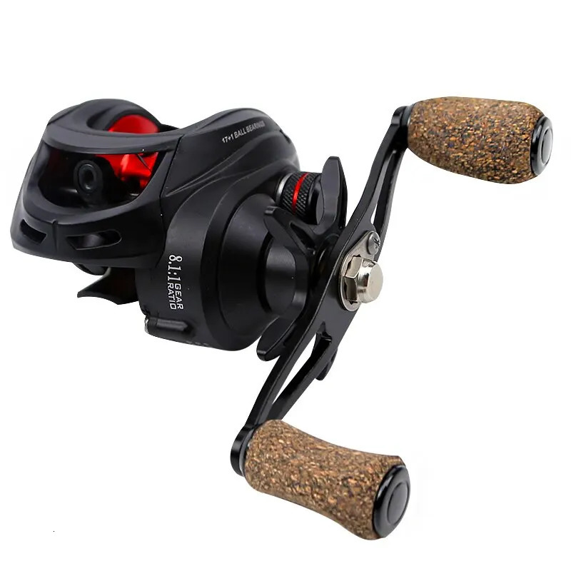 Baitcasting Remsysteem Reel 8Kg Max Drag Low Profile18BB High Speed Fishing Wheel Baitcaster Reels Corrosion Resistant 241106