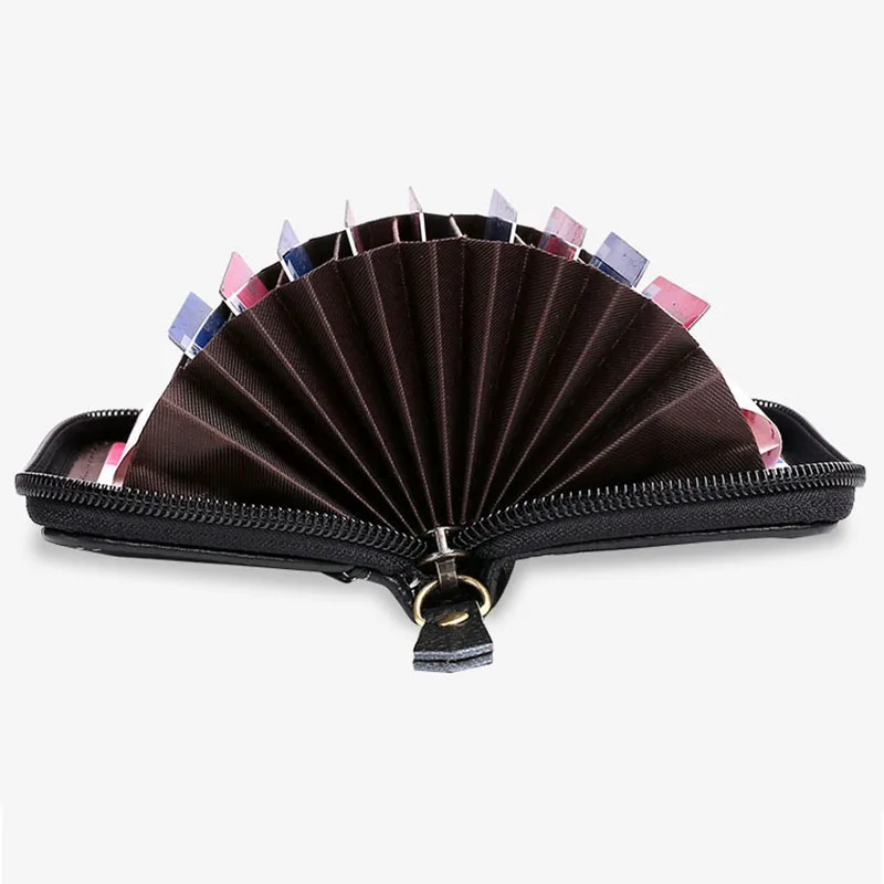 Men Card Holder Business Women Credit Cardholder Genuine Leather Case for Bank Cards Wallet RFID Coin Purse Carteira Masculina