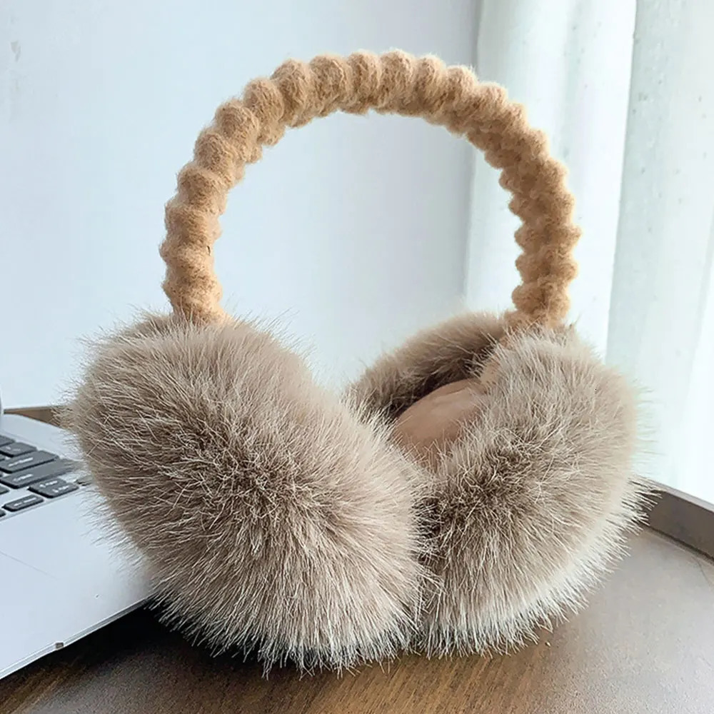plush earmuffs with soft and cold protection warm earmuffs to keep hair warm Christmas gift with earmuffs 241107