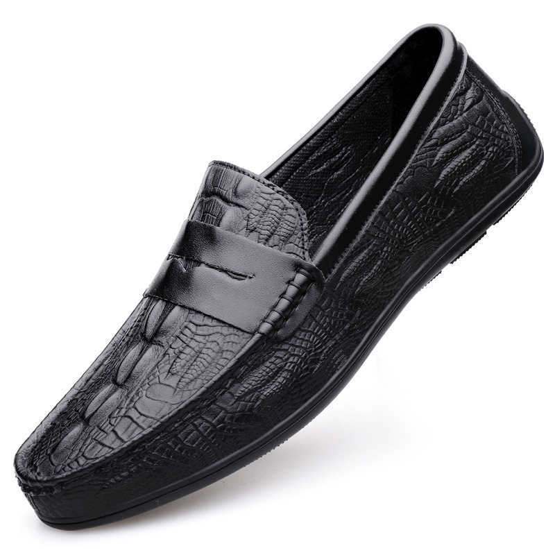 CMM Large Size Mens Bean Shoes Versatile Trend Loafers Mens Business Casual Shoes Fashion Light Soled Lazy Mens Shoes